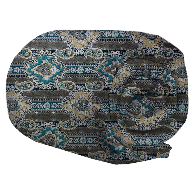 لحاف کرسی سندس مدل ترمه کد F805 سایز 350x350 سانتی متر