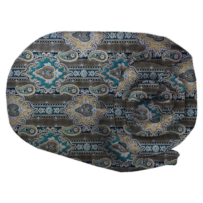 لحاف کرسی سندس مدل ترمه کد F805 سایز 350x350 سانتی متر
