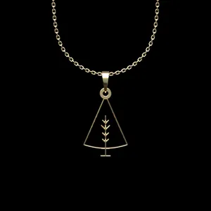 گردنبند طلا 18 عیار زنانه مدوپد مدل درخت کد L2-1-1022