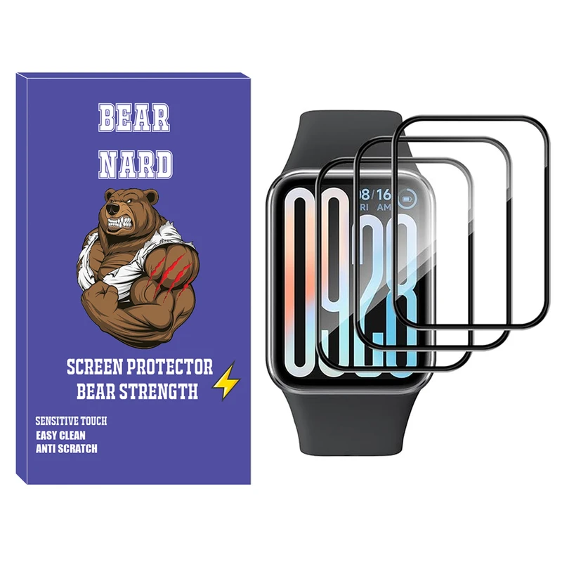 محافظ صفحه نمایش برنارد مدل Nano Pmma BR مناسب برای ساعت هوشمند شیائومی Smart Band 9 Pro بسته سه عددی