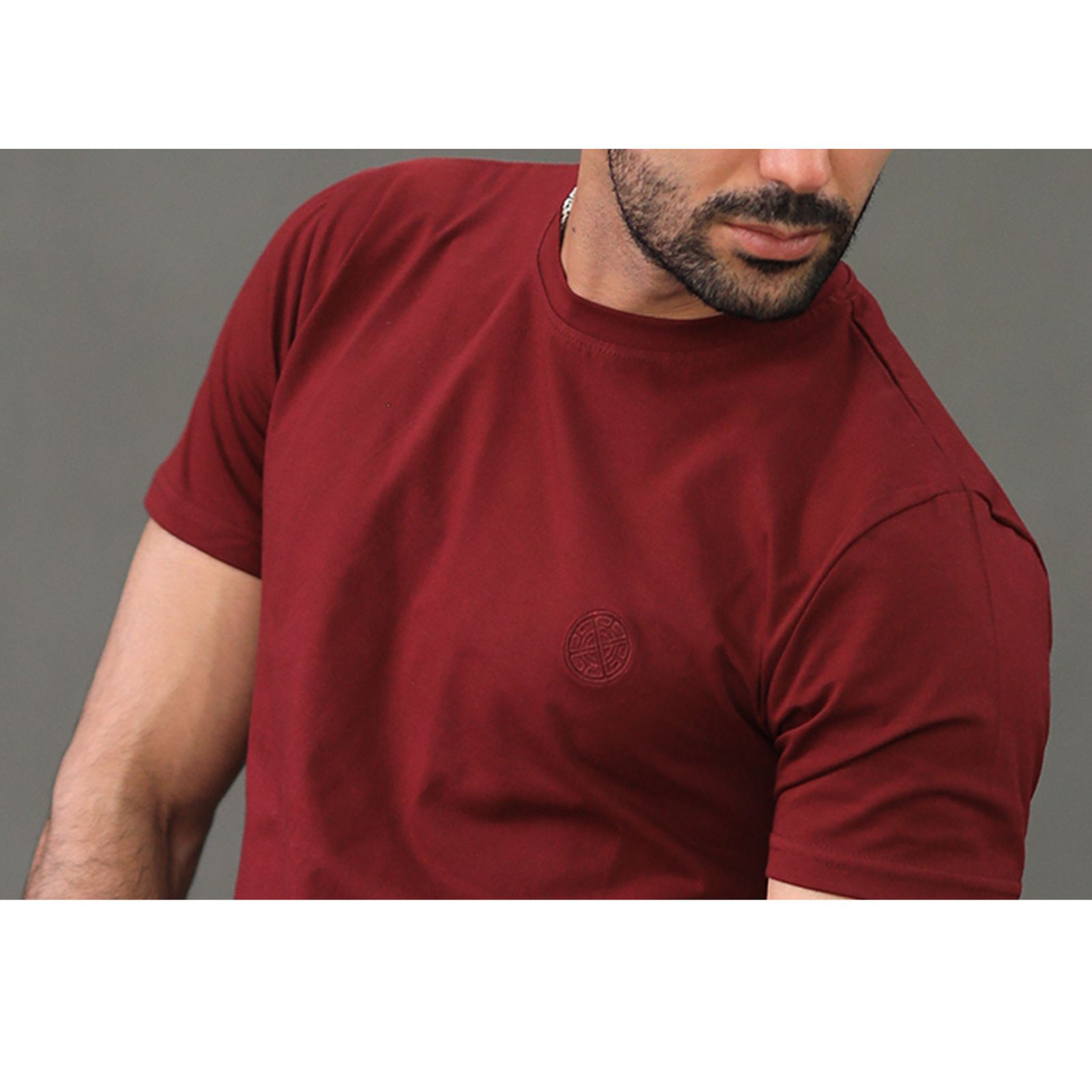تی شرت آستین کوتاه مردانه مدل 1012-070 -  - 2