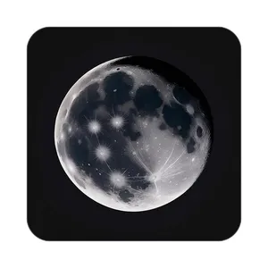 زیر لیوانی کاکتی طرح ماه و ستاره مدل mp52978