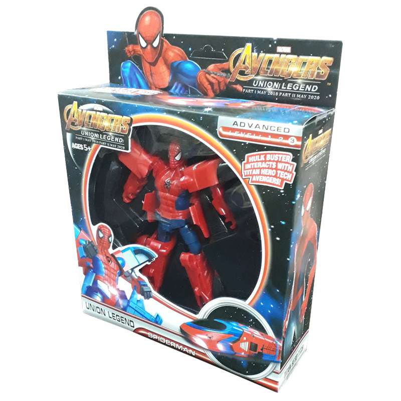 ربات اسباب بازی مدل تبدیل شونده طرح مرد عنکبوتی کد A-MA