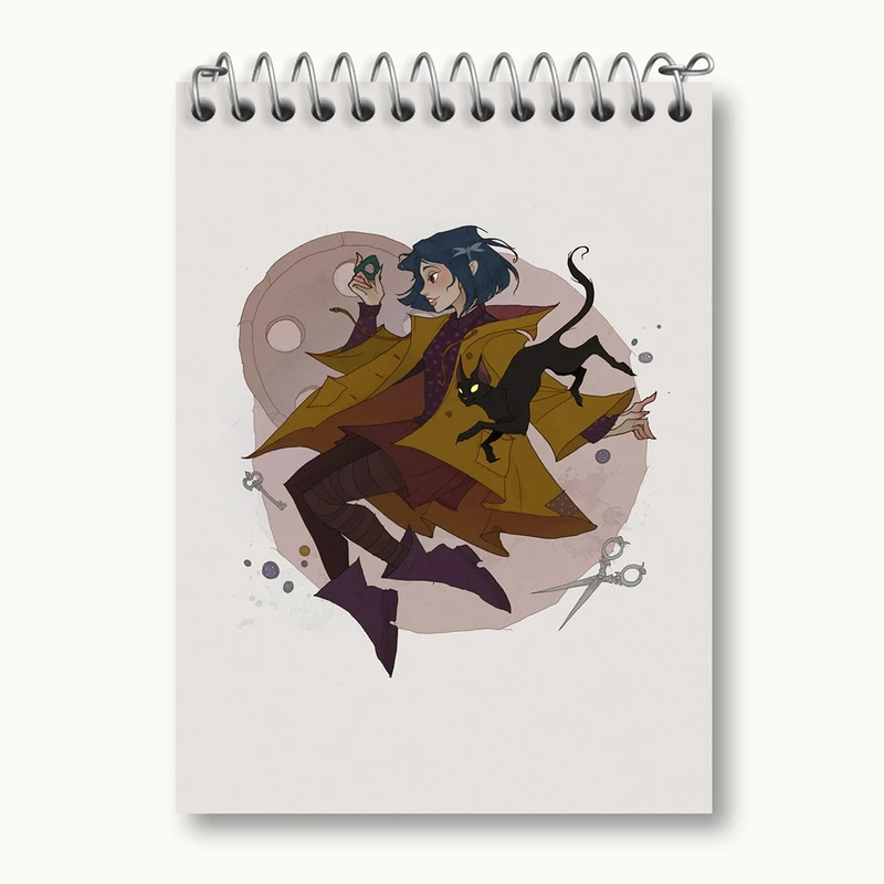 دفتر یادداشت 50 برگ خندالو مدل کورالاین Coraline کد 20782