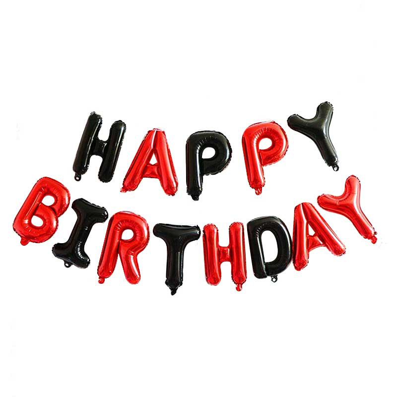بادکنک فویلی طرح Happy birthday کد 1804 مجموعه 13 عددی