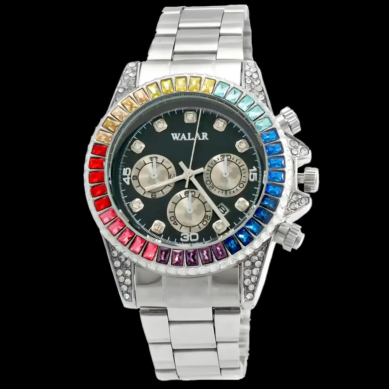 ساعت مچی عقربهای مردانه والار مدل تک موتور دورنگین 01 - - 1