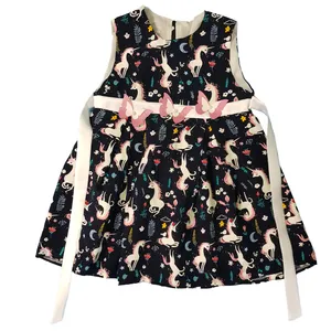 پیراهن دخترانه مدل اسب تک شاخ کد san