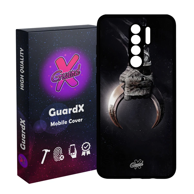 کاور گارد ایکس طرح شوالیه ماه مدل Glass10451 مناسب برای گوشی موبایل شیائومی Redmi 9/Redmi 9 Prime/Poco M2