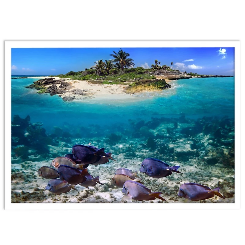 تابلو نوری بکلیت طرح اقیانوس و جزیره مدل W-S1103