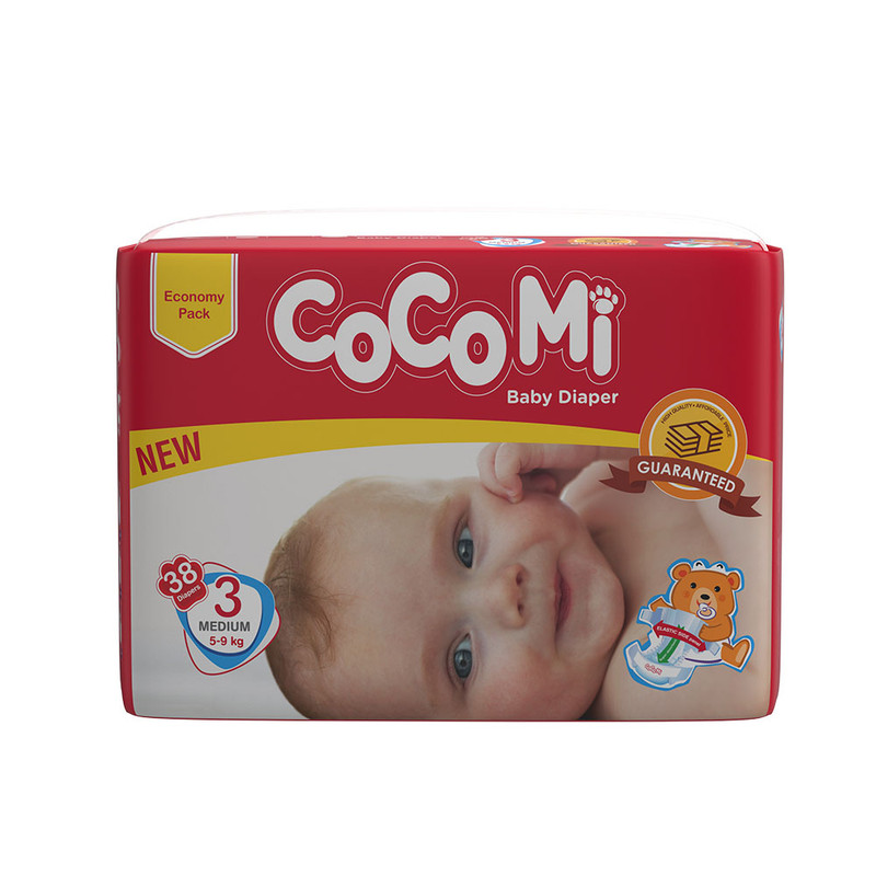 پوشک کوکومی مدل Economy Pack سایز 3 بسته 38 عددی