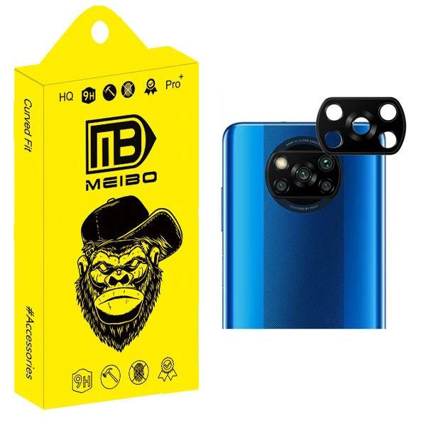 محافظ لنز دوربین میبو مدل 3D-9H مناسب برای گوشی موبایل شیائومی Poco X3