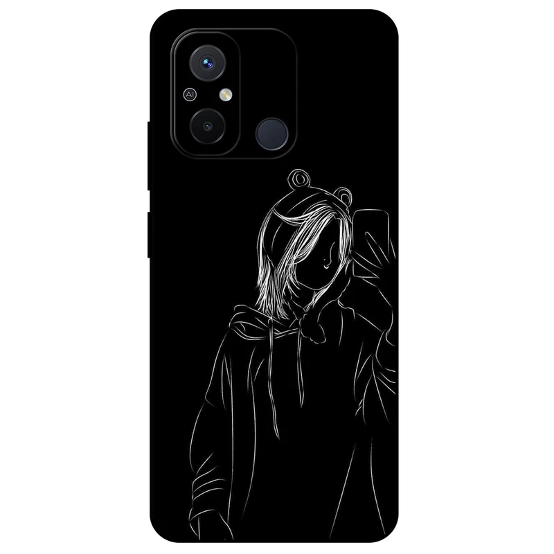 کاور مگافون طرح دخترانه مدل 1841 مناسب برای گوشی موبایل شیائومی Redmi 12C  