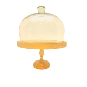 کیک خوری مدل چوبی پایه دار کد 923