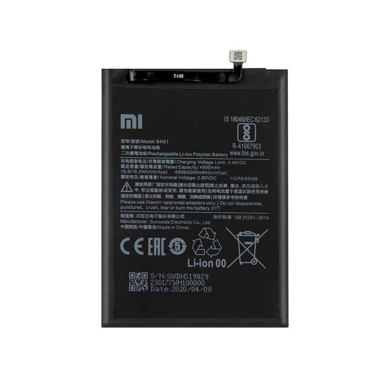 باتری موبایل مدل BN51 ظرفیت 4400 میلی آمپر ساعت مناسب برای گوشی موبایل شیائومی REDMI NOTE 8 /8A 