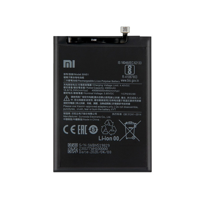 باتری موبایل مدل BN51 ظرفیت 4400 میلی آمپر ساعت مناسب برای گوشی موبایل شیائومی REDMI NOTE 8 /8A 