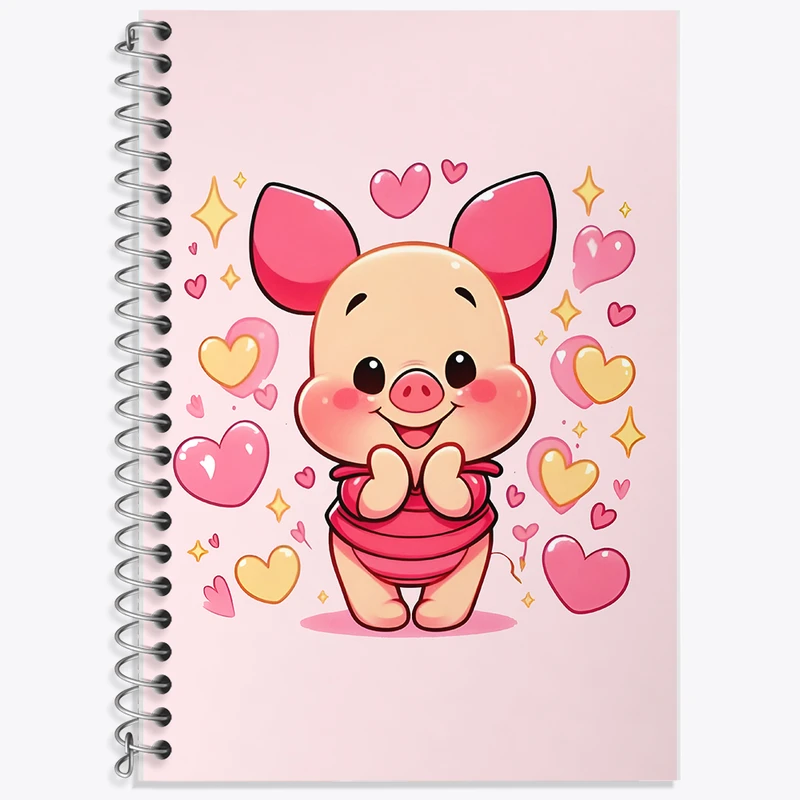 دفتر لغت 50 برگ خندالو طرح خوک خرس پو کد F7587