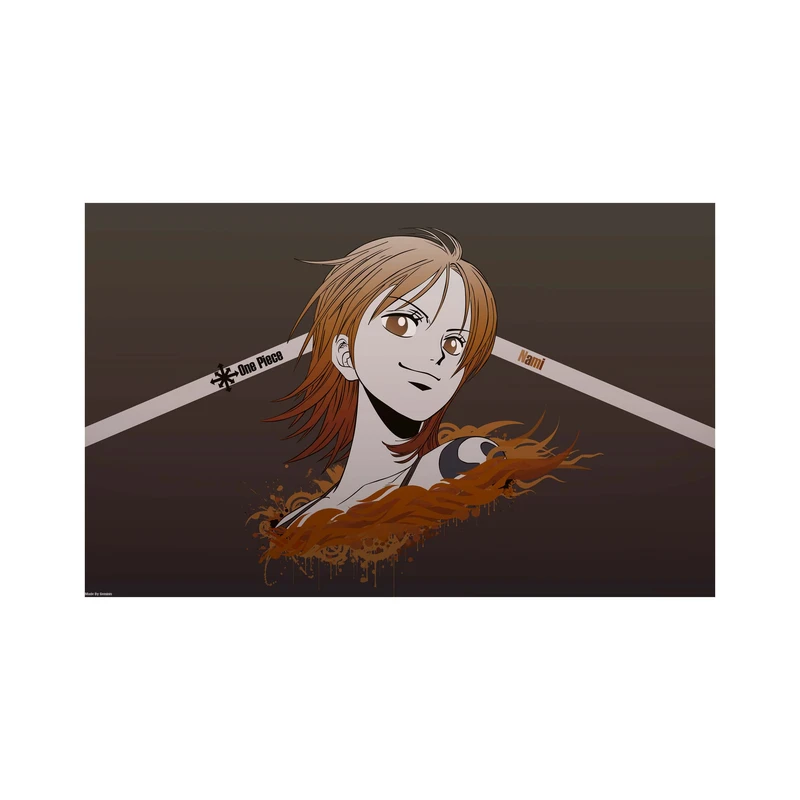 استیکر لپ تاپ و موبایل مدل انیمه طرح وان پیس نامی one piece nami کد 2210