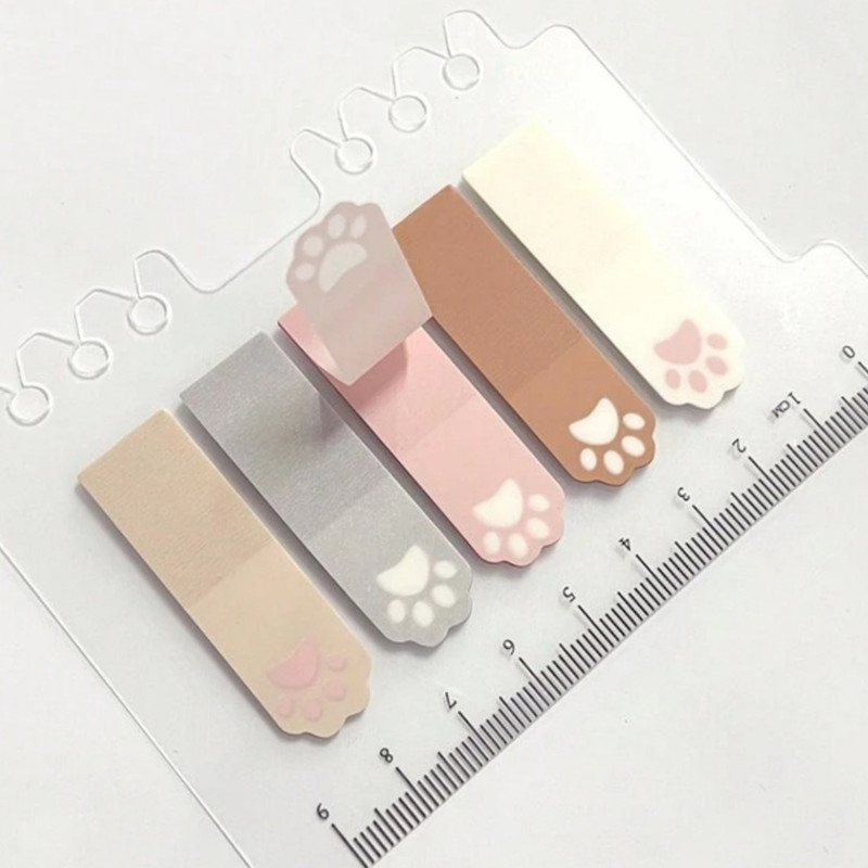 کاغذ چسب دار آنیدا مدل استیک نوت شفاف علامت گذار طرح پنجه