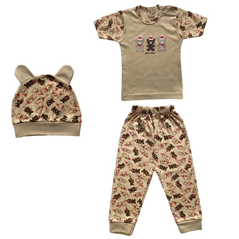 ست 3 تکه لباس نوزادی مدل 556