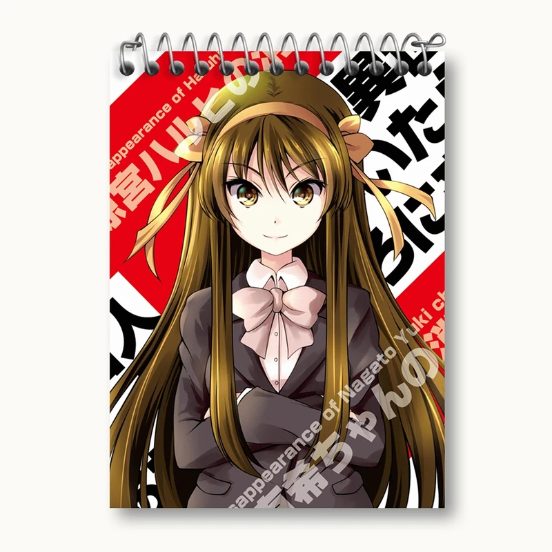 دفتر یادداشت 50 برگ خندالو مدل هاروهی انیمه ناپدید شدن هارومی سوزومیا The Disappearance of Haruhi Suzumiya کد 23122
