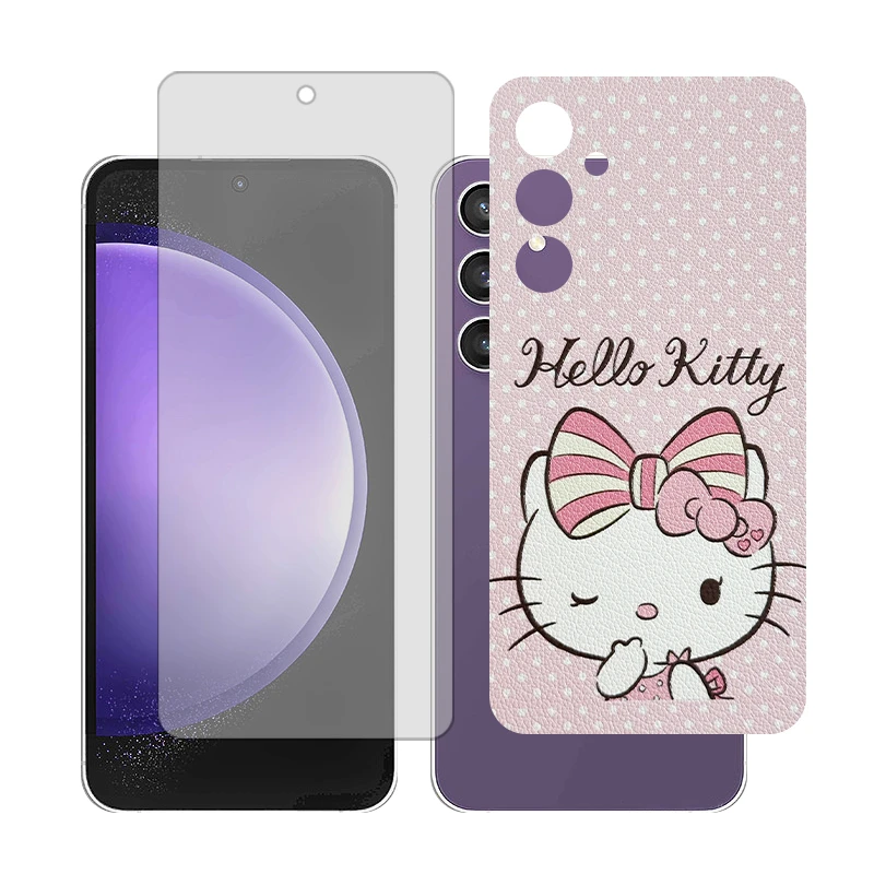 محافظ صفحه نمایش مات گلس مدل Together مناسب برای گوشی موبایل سامسونگ Galaxy S23 FE به همراه برچسب پوششی پشت گوشی  