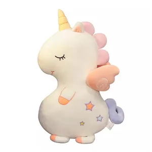 عروسک طرح یونیکورن بالشتی مدل Y127 ارتفاع 35 سانتی‌متر