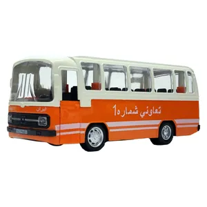  ماشین بازی مدل فلزی اتوبوس طرح بنز قدیم