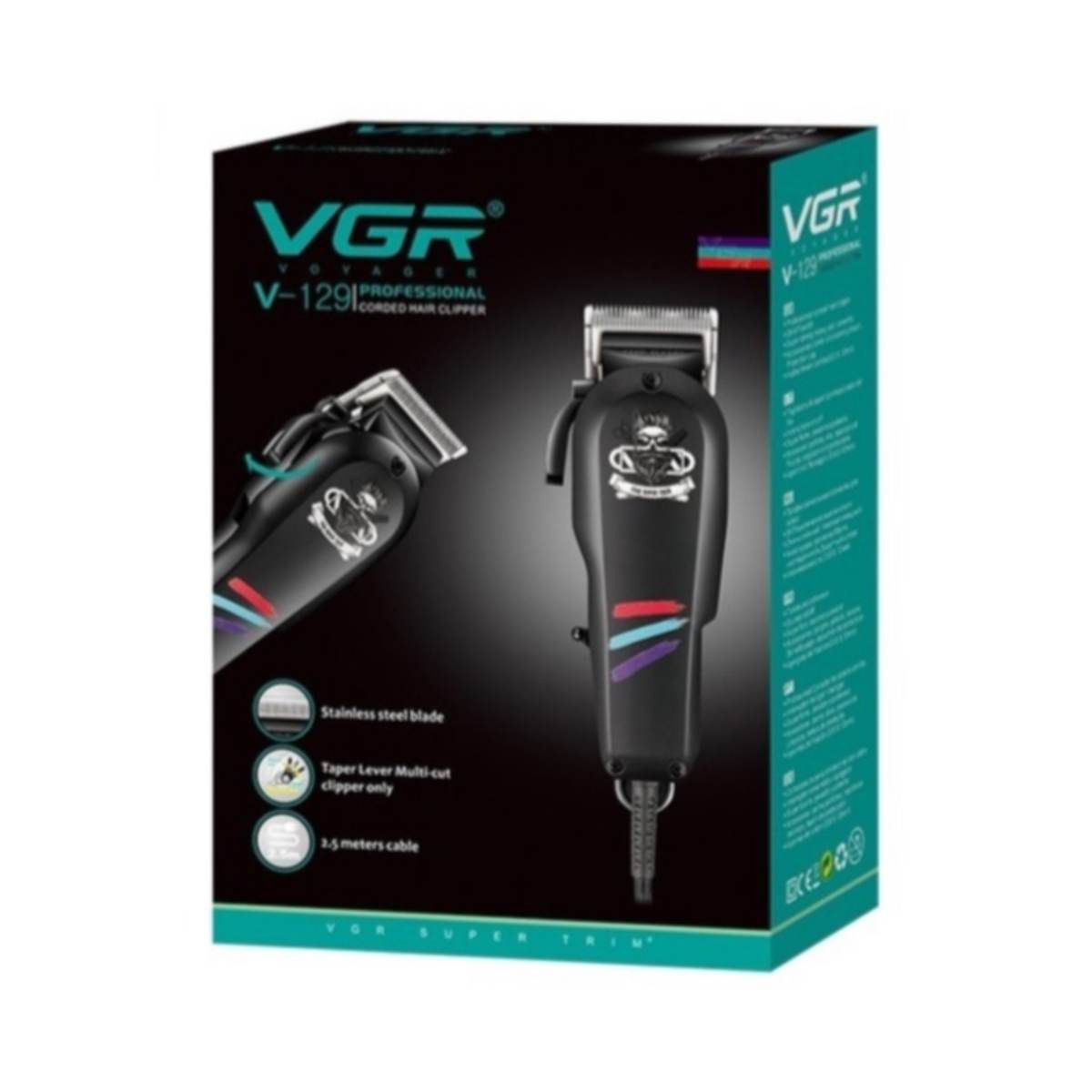 ماشین اصلاح موی سر و صورت وی جی ار مدل V-129 -  - 4