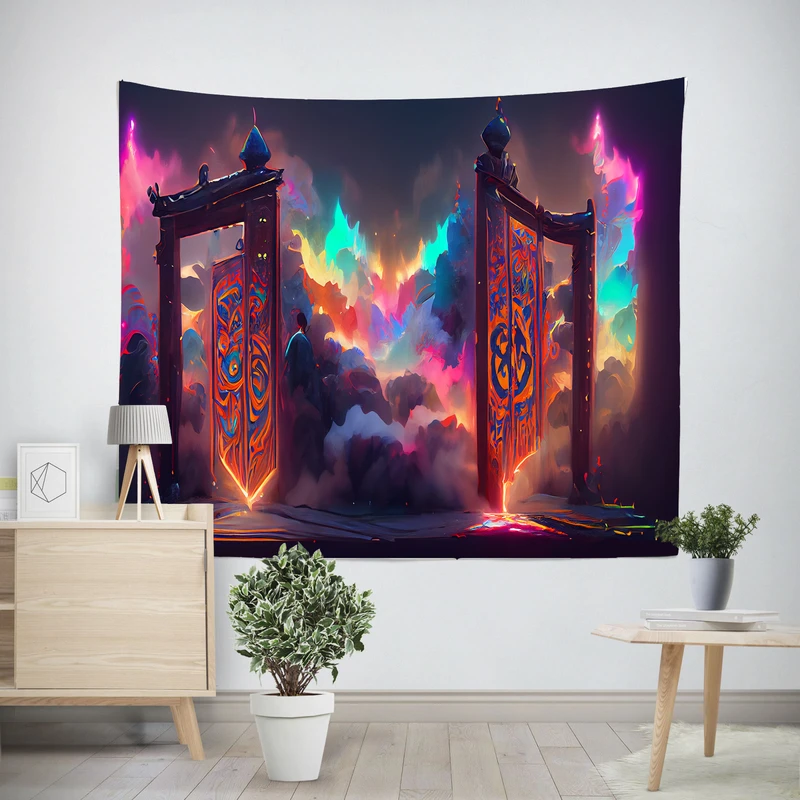 پوستر پارچه ای پرینتینگ لند طرح Midjourney کد M15