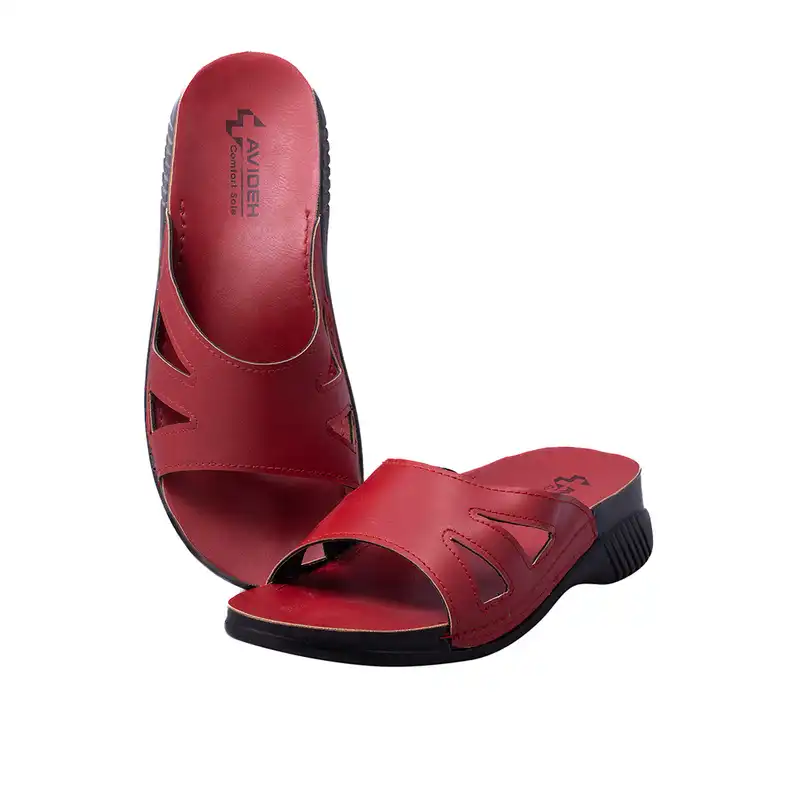 دمپایی زنانه آویده کد 214 رنگ قرمز