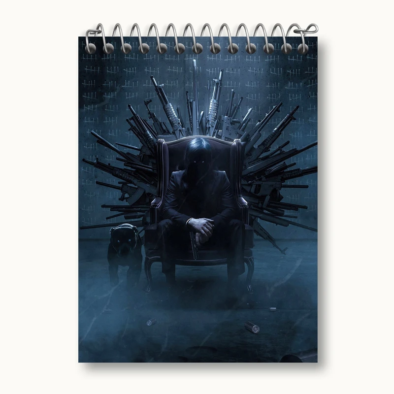 دفتر یادداشت 50 برگ خندالو مدل جان ویک John Wick کد 28573