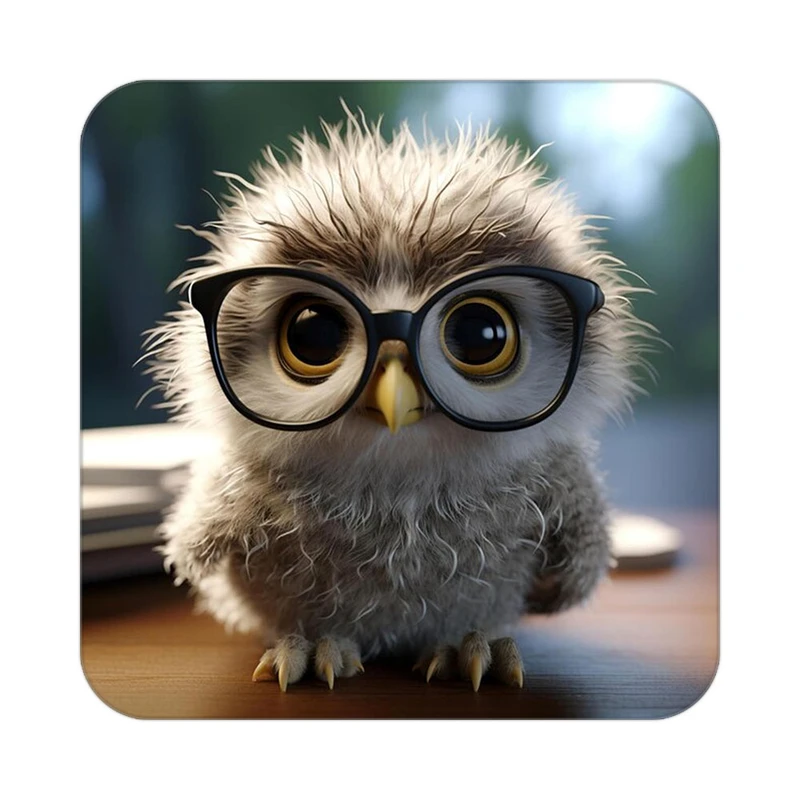 زیر لیوانی کاکتی طرح حیوانات کارتونی مدل mp27535