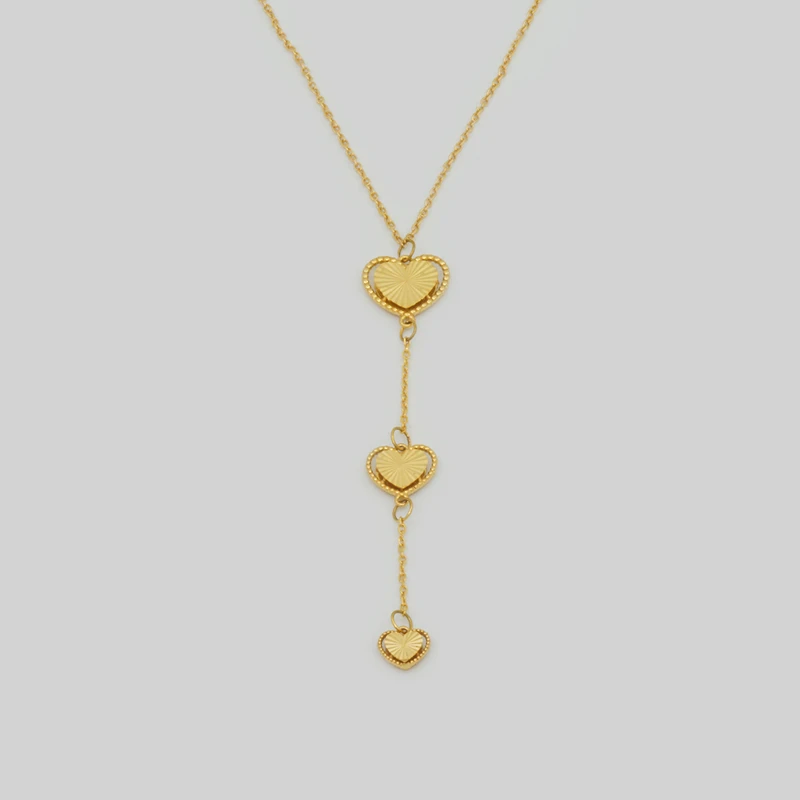 گردنبند طلا 18 عیار زنانه با زنجیر حلقه‌ای (فلامینگو) مایا ماهک مدل MM2225 قلب تراش