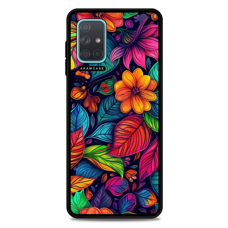 کاور آکام مدل AMC-WSGA71-FLOWERS-36 مناسب برای گوشی موبایل سامسونگ Galaxy A71