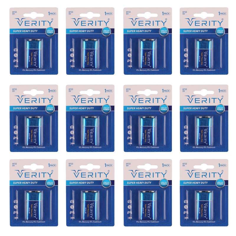 باتری کتابی وریتی مدل Super Heavy Duty بسته 12 عددی باتری کتابی وریتی مدل Super Heavy Duty بسته 12 عددی
