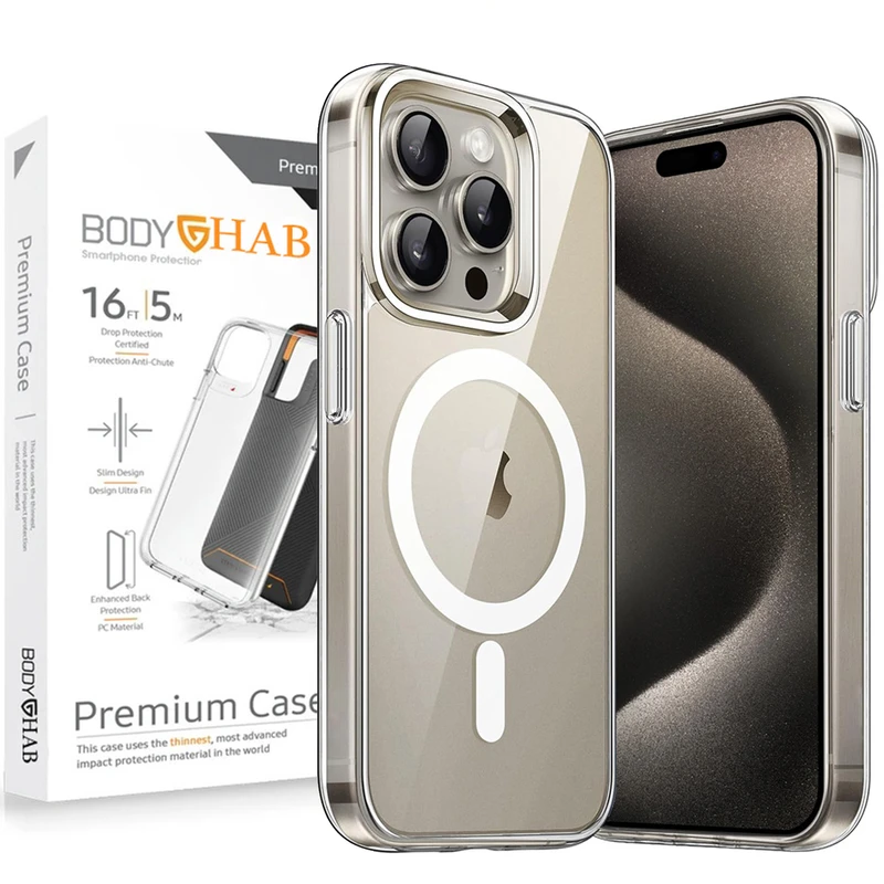 کاور بادی قاب مدل مگ سیف مناسب برای گوشی موبایل اپل iphone 15 promax