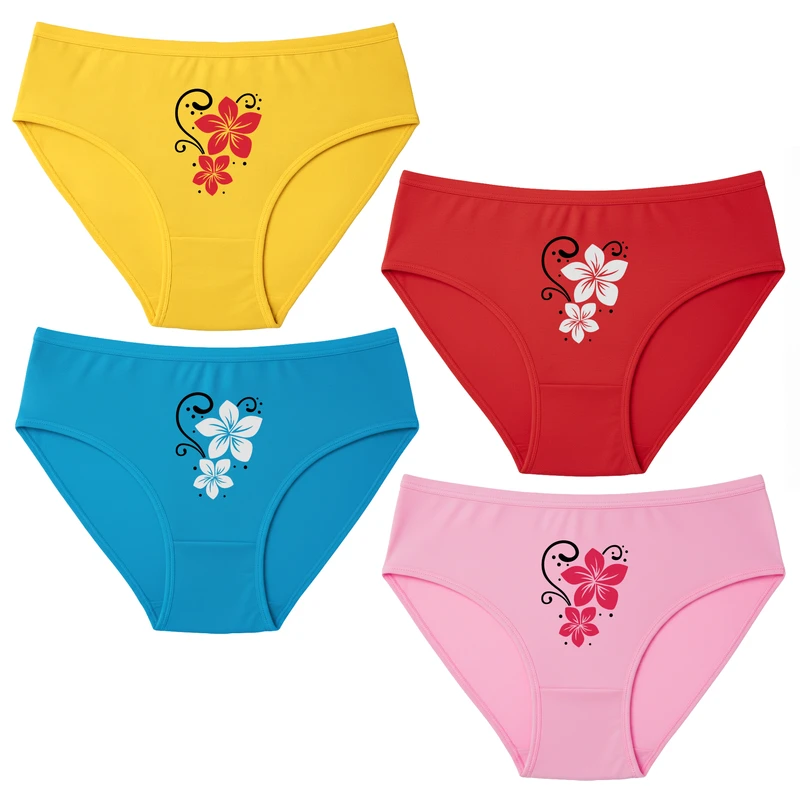 شورت زنانه نیکتاش مدل نخ پنبه ای طرح گل بسته 4 عددی