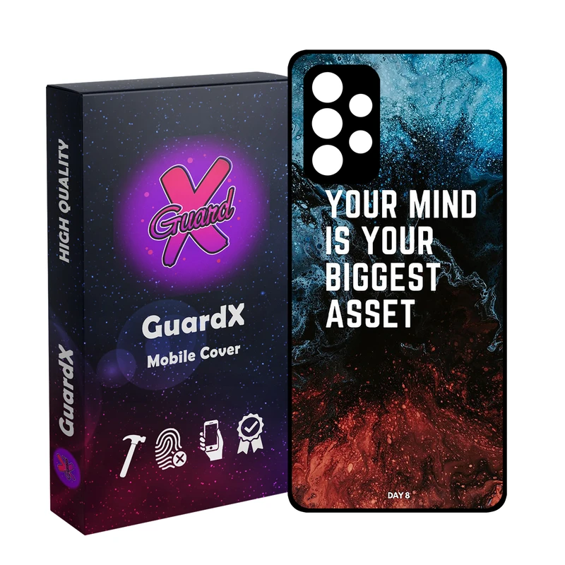کاور گارد ایکس طرح متن مدل Glass10824 مناسب برای گوشی موبایل سامسونگ Galaxy A32 4G