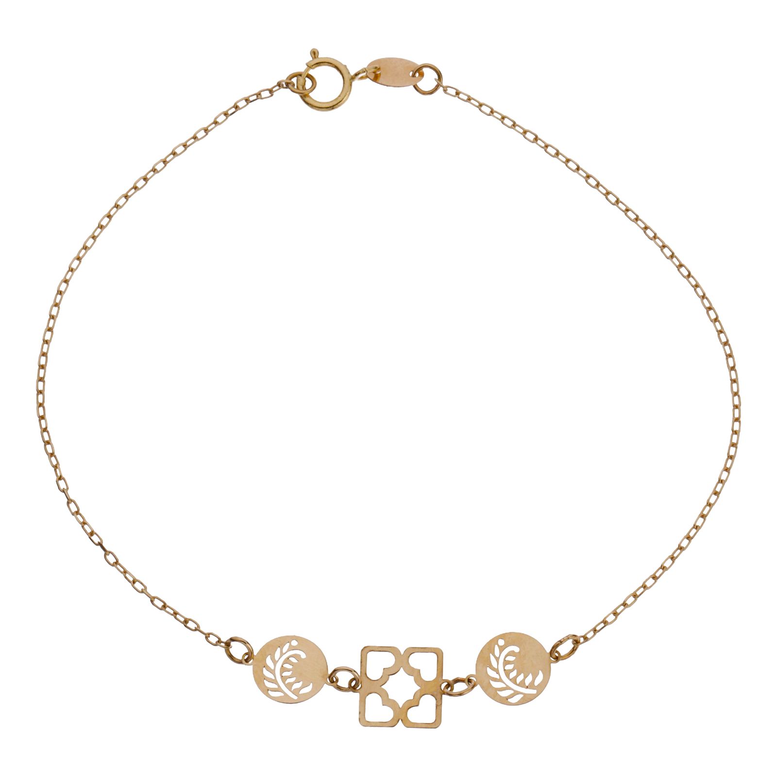 دستبند طلا 18 عیار زنانه مایا ماهک مدل MB1596 -  - 1