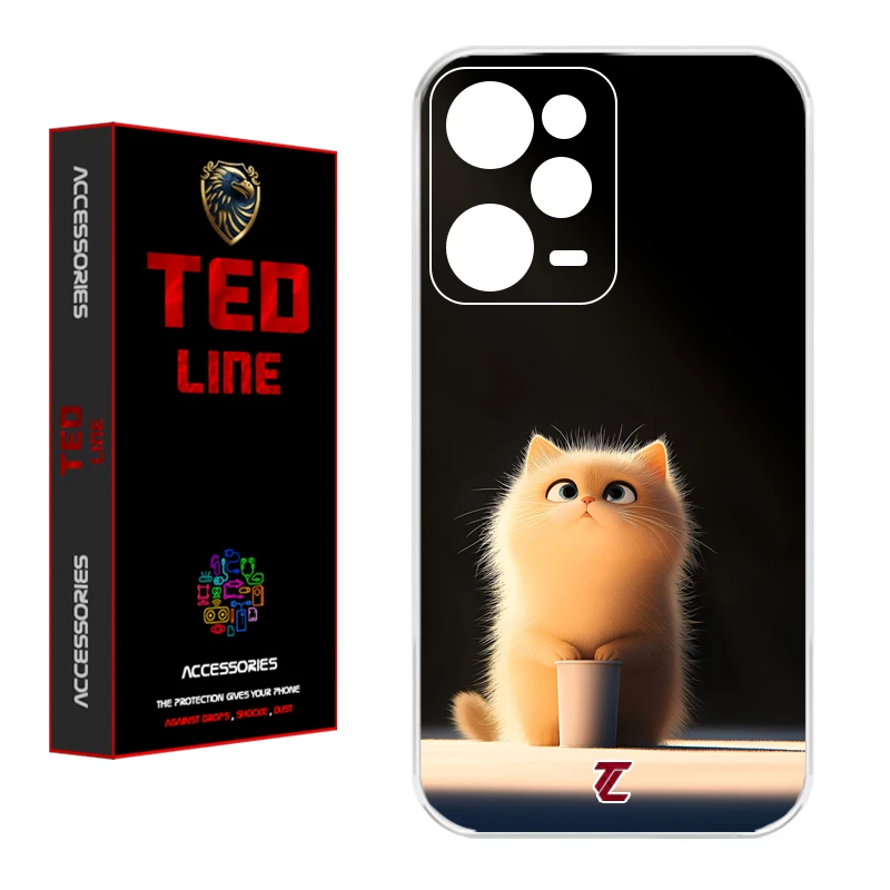 کاور تدلاین طرح گربه کد 1217 مناسب برای گوشی موبایل شیائومی Redmi Note 12 Pro 5G / Poco X5 Pro