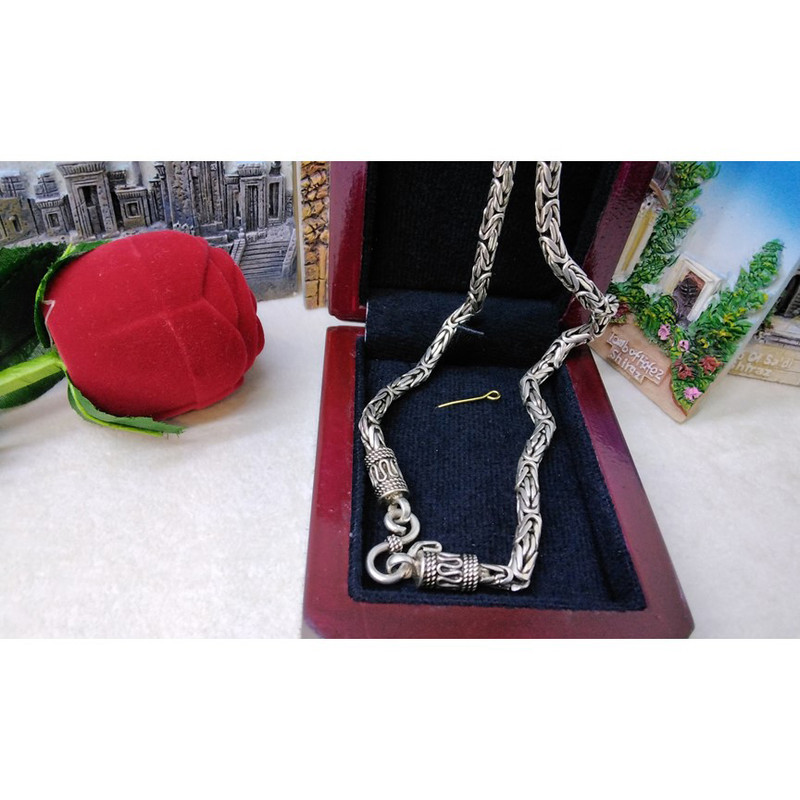 زنجیر نقره مردانه مدل gol-1177 زنجیر نقره مردانه مدل gol-1177