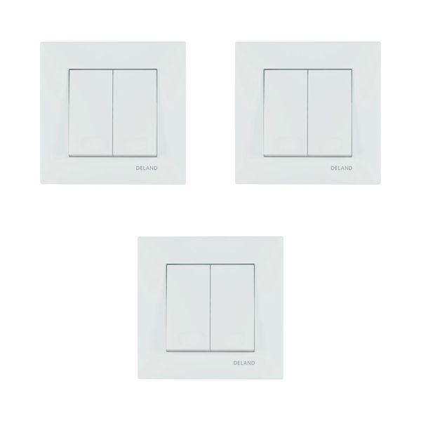 کلید دو پل دلند مدل آسا بسته 3 عددی