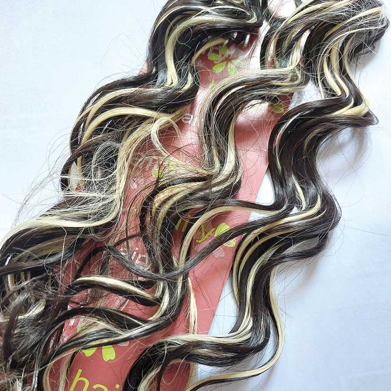 اکستنشن مو زنانه مدل دوسر باز DEEP CURL
