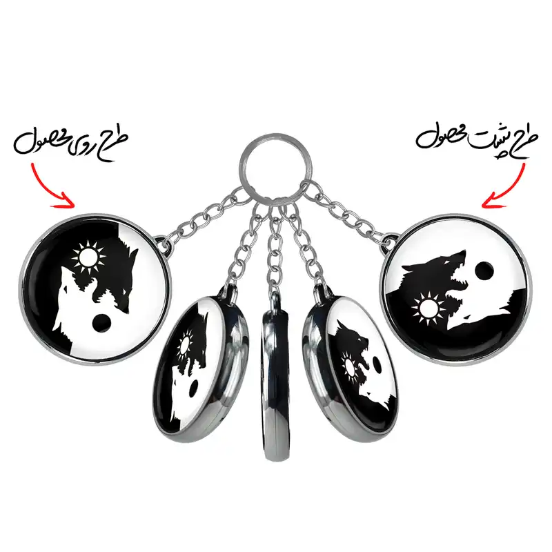 جاکلیدی خندالو طرح یین و یانگ مدل دوطرفه کد 62196219