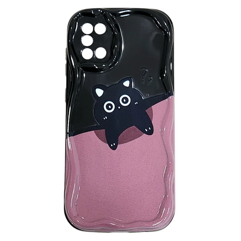 کاور مدل پاستیلی طرح cat مناسب برای گوشی موبایل سامسونگ Galaxy A31