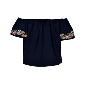 بلوز آستین کوتاه زنانه بادی اسپینر مدل 2986 کد 1 رنگ سرمه ای