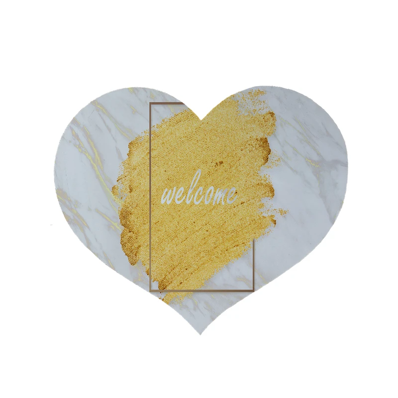 پادری مدل قلب طرح Welcome کد 8388 سایز 90 × 90 سانتی متر