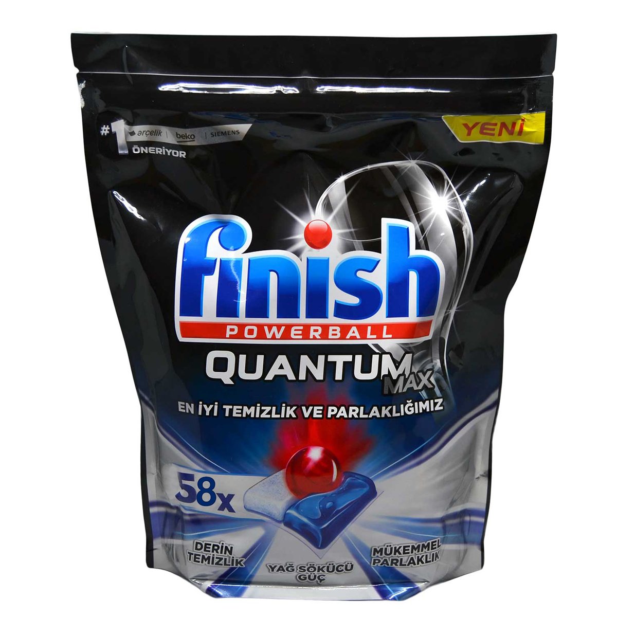 قرص ماشین ظرفشویی فینیش مدل Quantum Max Leamon بسته 58 عددی