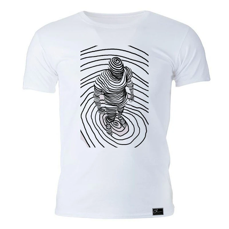 تی شرت آستین کوتاه مردانه مدل انتزاعی کد 0j0 27