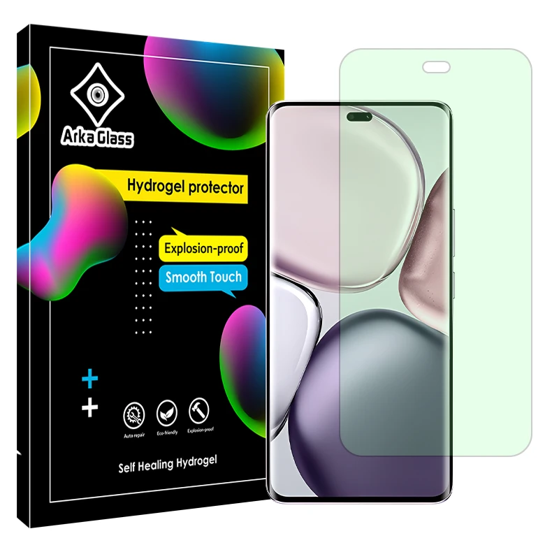 محافظ صفحه نمایش آنتی گرین آرکا گلس مدل هیدروژلی مناسب برای گوشی موبایل آنر X9c